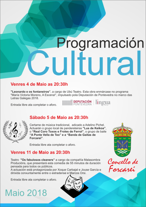 PROGRAMA CULTURAL; MAIO 2018